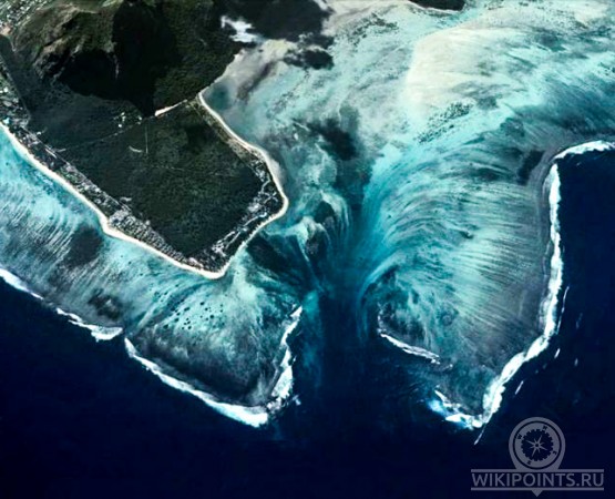 Подводный водопад на wikipoints.ru