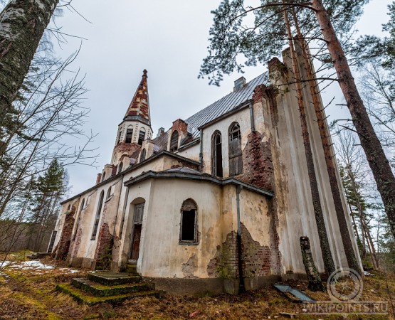 Заброшенная кирха в Лумивааре на wikipoints.ru