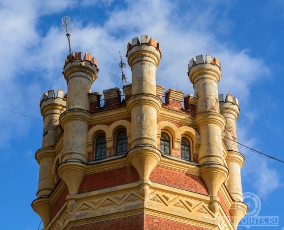 Водонапорная (Пристрельная) башня Обуховского завода на wikipoints.ru