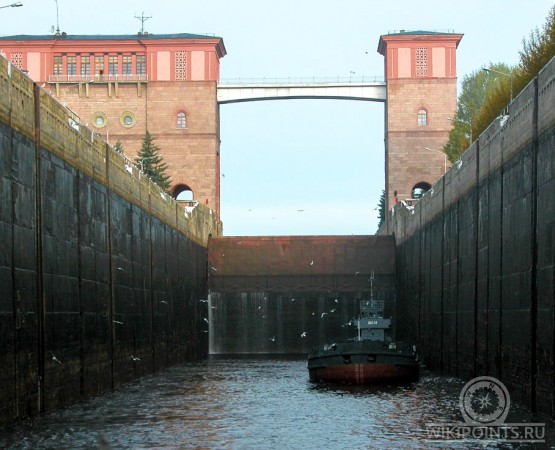 Шлюзы Рыбинского гидроузла на wikipoints.ru