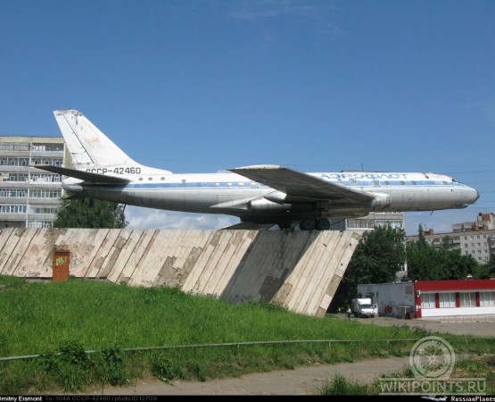 Самолет Ту-104А на wikipoints.ru