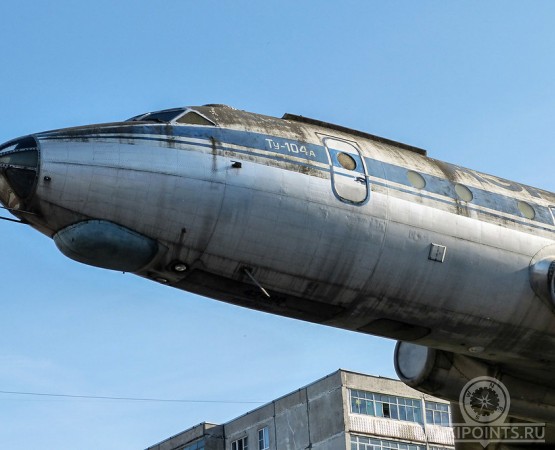 Самолет Ту-104А на wikipoints.ru
