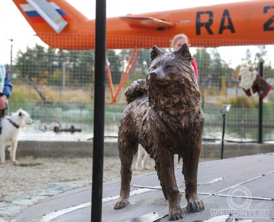 Памятник Якутской лайке на wikipoints.ru