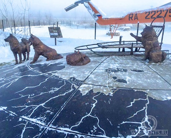 Памятник Якутской лайке на wikipoints.ru