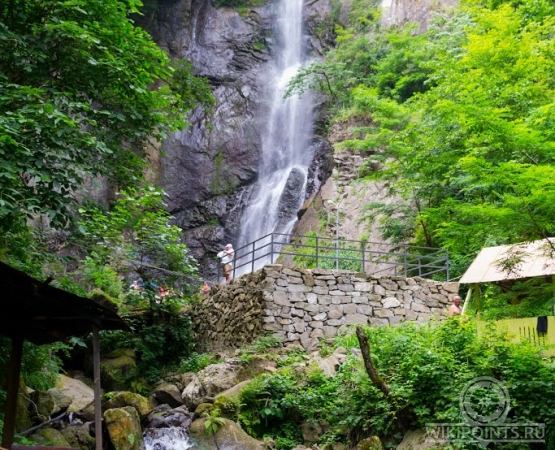 Водопад Махунцети и мост Царицы Тамары на wikipoints.ru