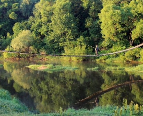 Подвесной мост в Хотылево на wikipoints.ru