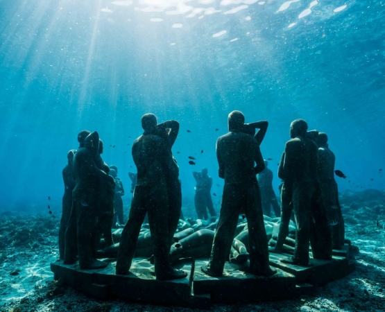 Подводный парк скульптур на wikipoints.ru