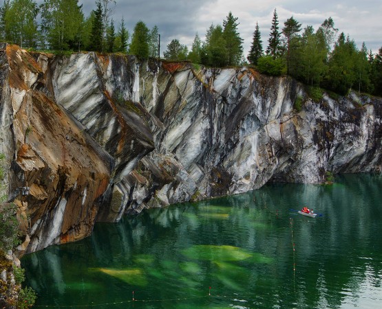 Затопленный мраморный карьер на wikipoints.ru