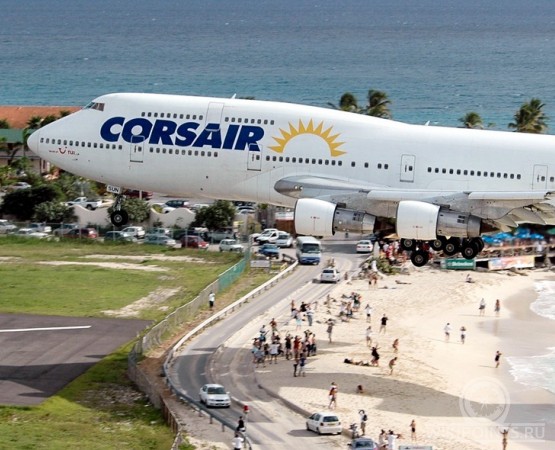 Пляж Махо на wikipoints.ru