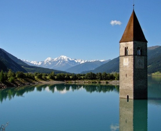 Затопленная церковь Граун на wikipoints.ru