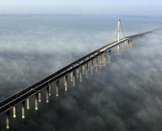 Циндаоский мост через залив на wikipoints.ru