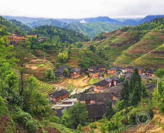 Рисовые террасы Лунцзи на wikipoints.ru