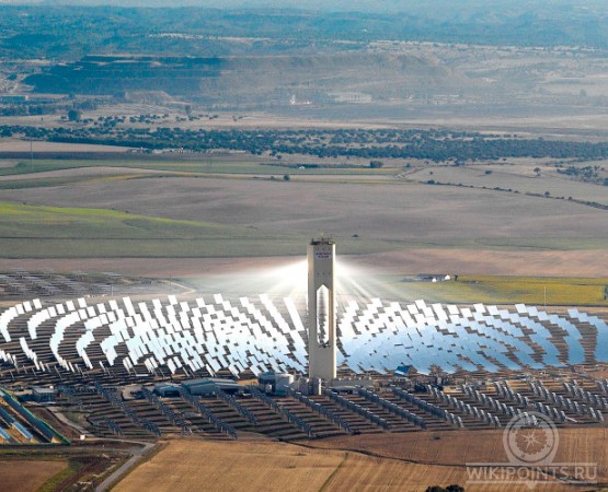 Солнечная электростанция Gemasolar на wikipoints.ru