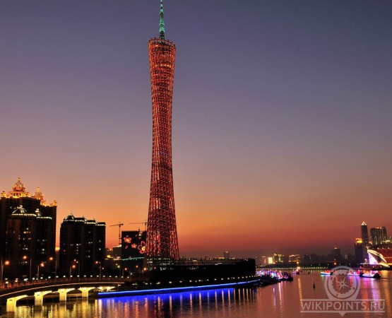 Телебашня Гуанчжоу на wikipoints.ru